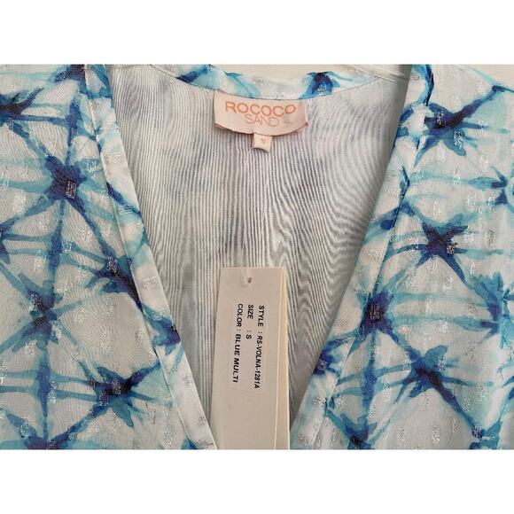 Rococo Sand Volna Maxi‎ Blue Multi Metallic Sparkle Bohemian Glam Size Small - Picture 5 of 11